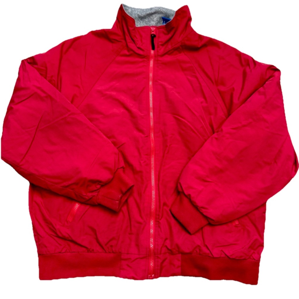 Natural reflections Vintage‎ 90s Lined Windbreaker Style  Red Jacket, Size Large